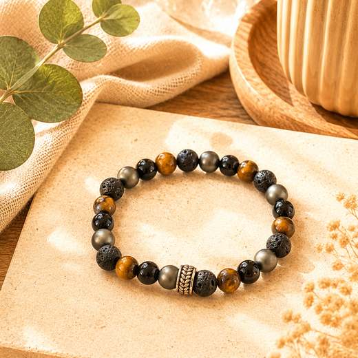 Pulsera Ojo de Tigre · Ónix