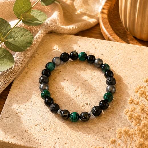 Pulsera Ojo de Tigre Verde